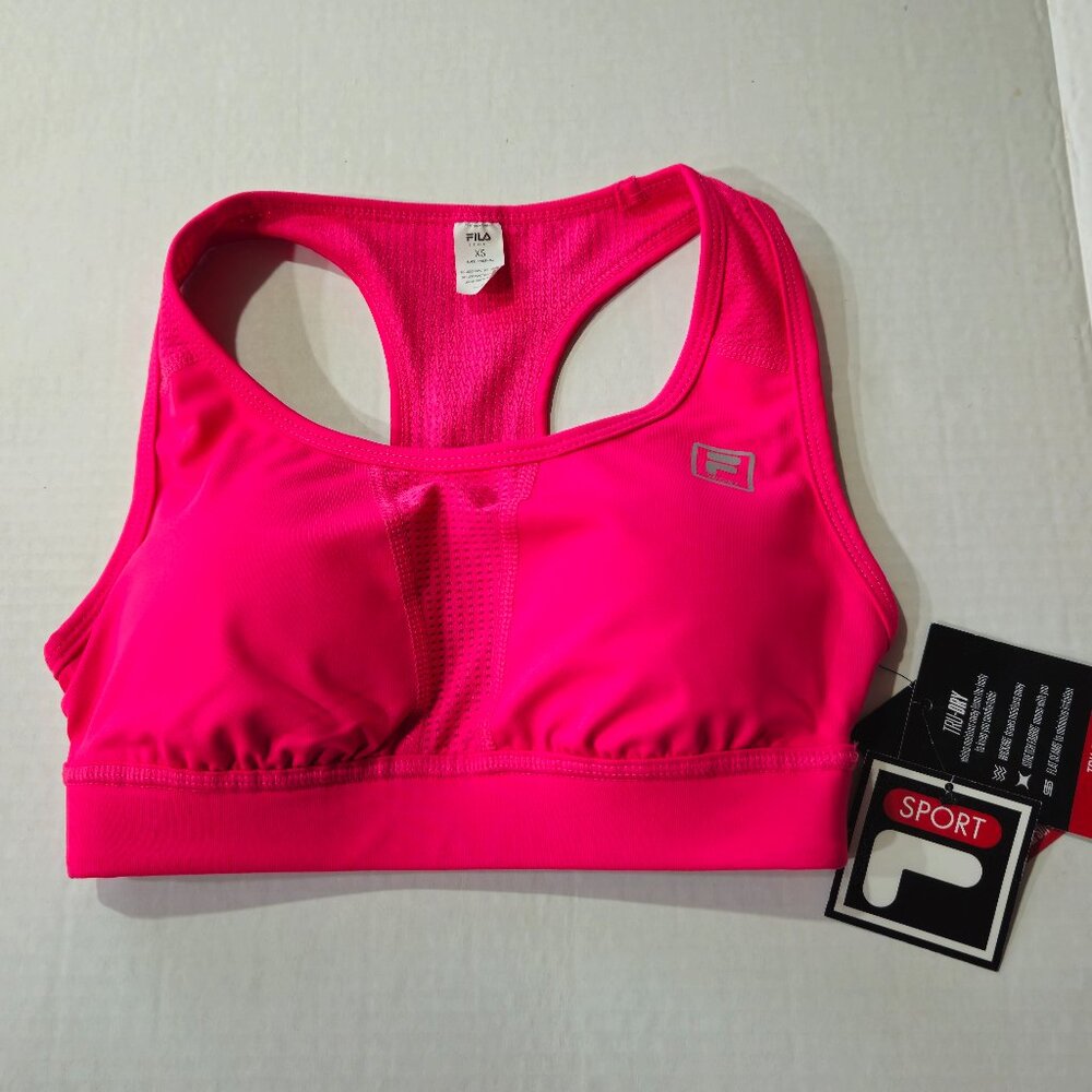 Fila Sport XS Sports Bra Medium Support Tru Dry Pink